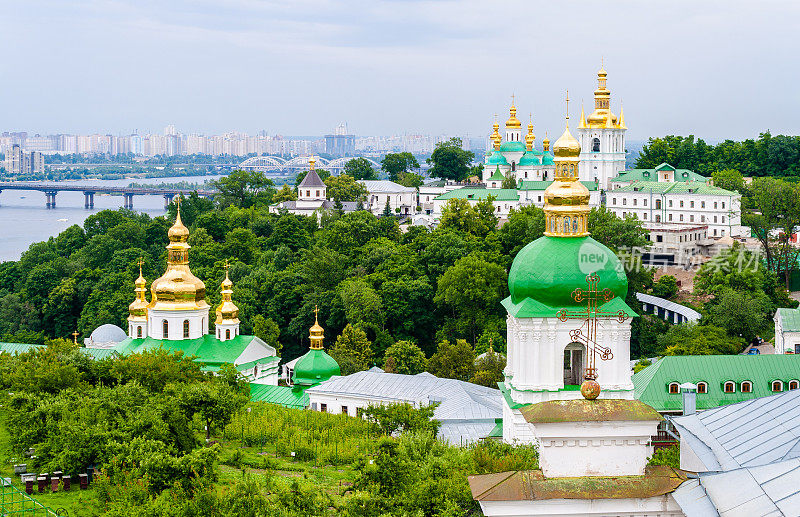 基辅Pechersk Lavra东正教修道院。乌克兰